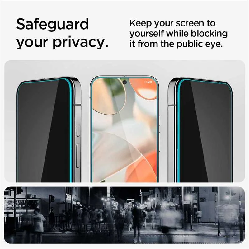 Dėklas Spigen Glas.TR "Ez Fit" Privacy HD 2 paketų privatumo stiklas, skirtas Google Pixel 9 / 9 Pro