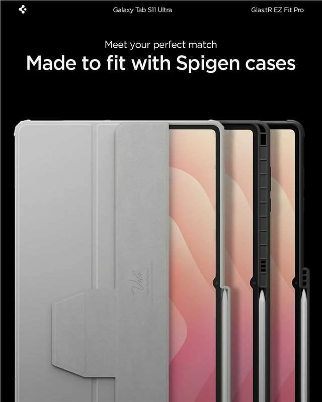 „Spigen Glass tR EZ Fit Pro“ 1 vnt., skaidrus – „Samsung Galaxy Tab S11 Ultra“