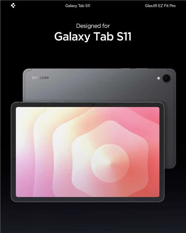 „Spigen Glass tR EZ Fit Pro“ 1 vnt., skaidrus – „Samsung Galaxy Tab S11“