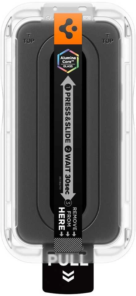 „Spigen Glas.tR EZ Fit Pro 2“ grūdinto stiklo ekrano apsauga, skirta „Google Pixel 10A“.