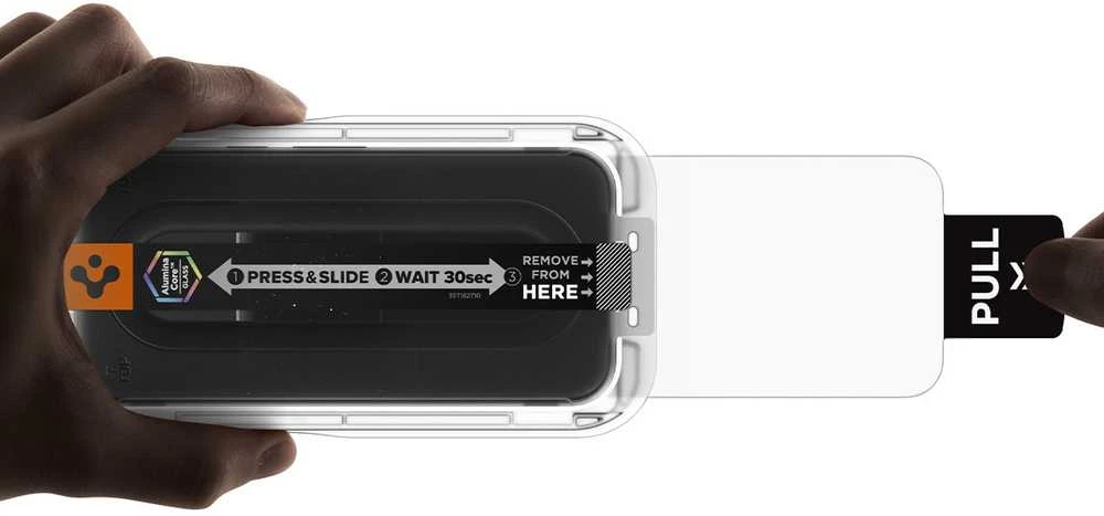 „Spigen Glas.tR EZ Fit Pro 2“ grūdinto stiklo ekrano apsauga, skirta „Google Pixel 10A“.