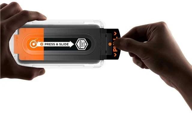 „Spigen Glass tR EZ Fit Pro“ 2 vnt., skaidrūs – „Samsung Galaxy S25 FE“