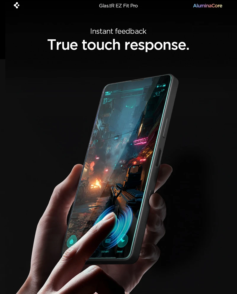 „Spigen Glass tR EZ Fit Pro“ 2 vnt., skaidrūs – „Sony Xperia 10 VII“