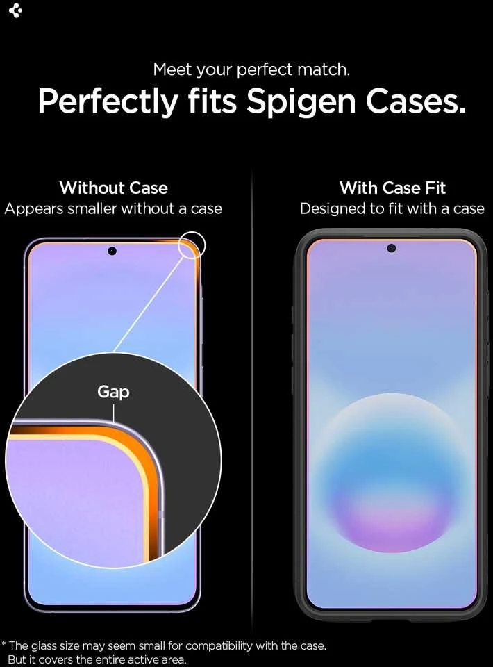 Grūdintas stiklas Spigen GLAS.TR „EZ FIT PRO” 2-PACK GALAXY A57 5G SKAIDRUS