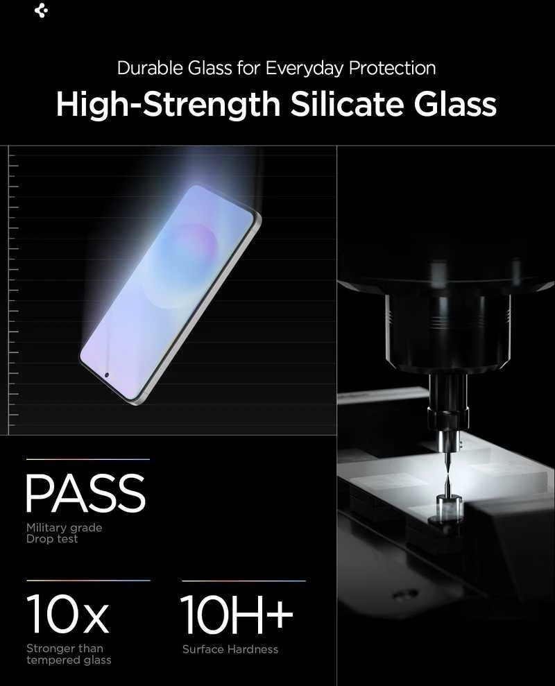 Grūdintas stiklas Spigen GLAS.TR „EZ FIT PRO” 2-PACK GALAXY A57 5G SKAIDRUS