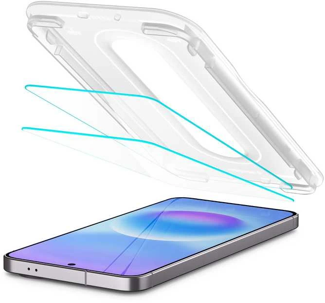Grūdintas stiklas Spigen GLAS.TR „EZ FIT PRO” 2-PACK GALAXY A57 5G SKAIDRUS