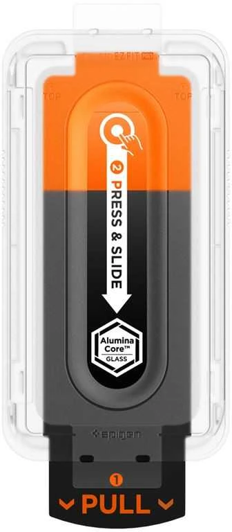 „Spigen Glass tR EZ Fit Pro“ 2 vnt., skaidrūs – „Google Pixel 10 Pro Fold“
