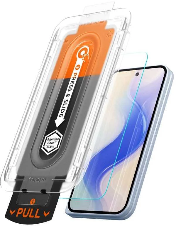 „Spigen Glass tR EZ Fit Pro“ 2 vnt., skaidrūs – „Google Pixel 10 Pro Fold“