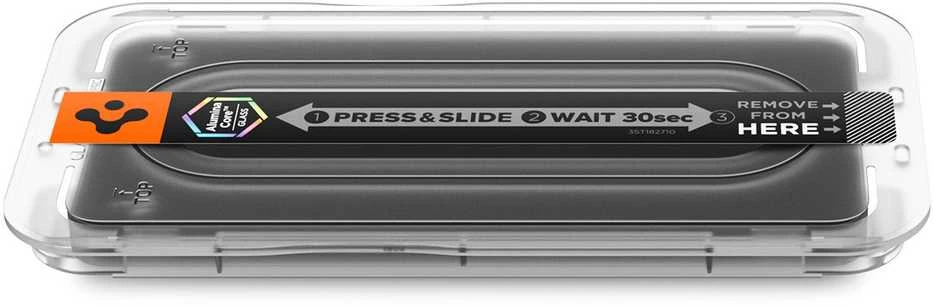 Apsauginis stiklas Spigen GLAS.TR „EZ FIT PRO AC” ANTI REFLECTION 2-pack Samsung Galaxy S26 Clear