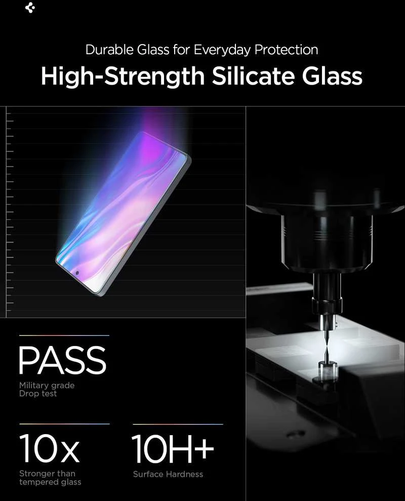 Apsauginis stiklas Spigen GLAS.TR „EZ FIT PRO AC” ANTI REFLECTION 2-pack Samsung Galaxy S26 Clear