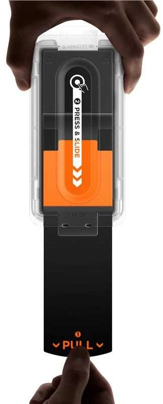 Apsauginis grūdintas stiklas Samsung Galaxy Z Fold 7 telefonui „Spigen Glas.TR EZ Fit Pro HD 2 vnt.”