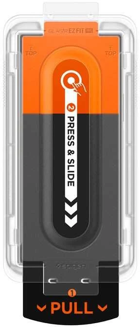 Apsauginis grūdintas stiklas Samsung Galaxy Z Fold 7 telefonui „Spigen Glas.TR EZ Fit Pro HD 2 vnt.”