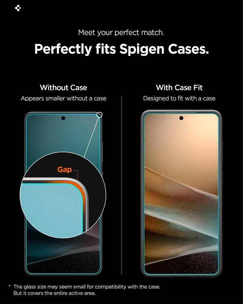 Spigen Glas.Tr Ez Fit Pro HD Apsauginis stiklas 2-pack skirtas Samsung Galaxy S26