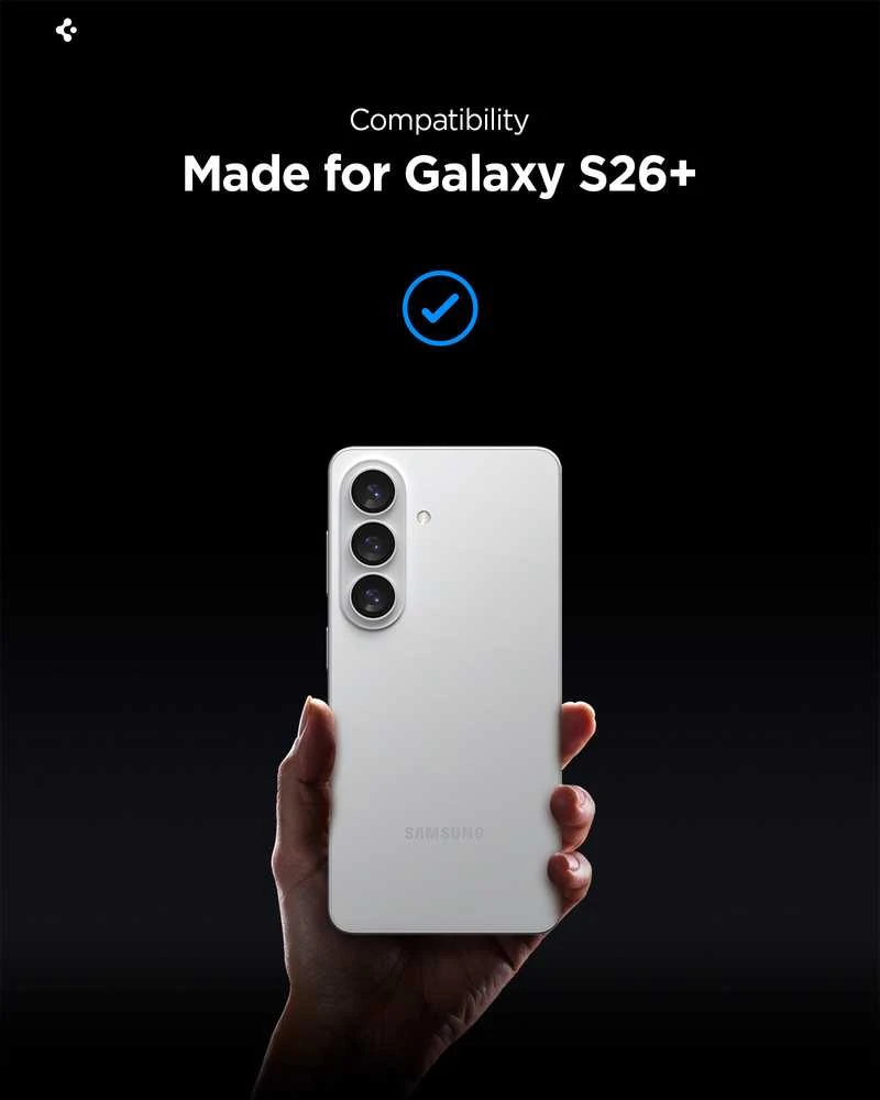 „Spigen Glass tR EZ Fit Pro HD“ (privatumo) 2 vnt., skaidrūs – „Samsung Galaxy S26+“
