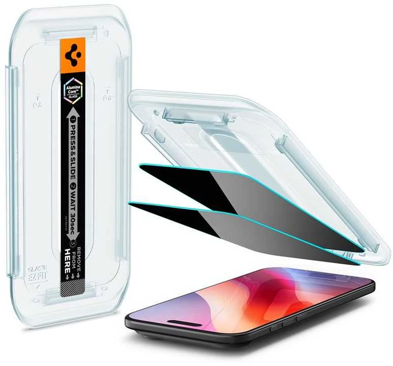 „Spigen Glas.TR EZ Fit“ privatumo stiklas, skirtas „iPhone 17 Air“