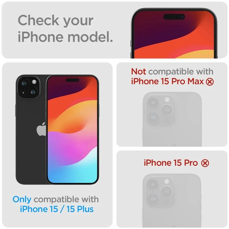 „Spigen Glass tR Optik“ 2 vnt., krištolo skaidrumo – „Apple iPhone 15/15 Plus/14/14 Plus“