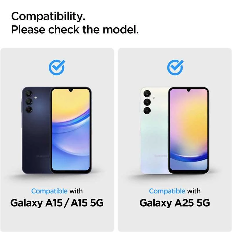 Spigen Glas.TR Slim 2 vnt. – Apsauginis stiklas skirtas Samsung Galaxy A15 4/5G / A25 5G / M15 5G (2 pcs)