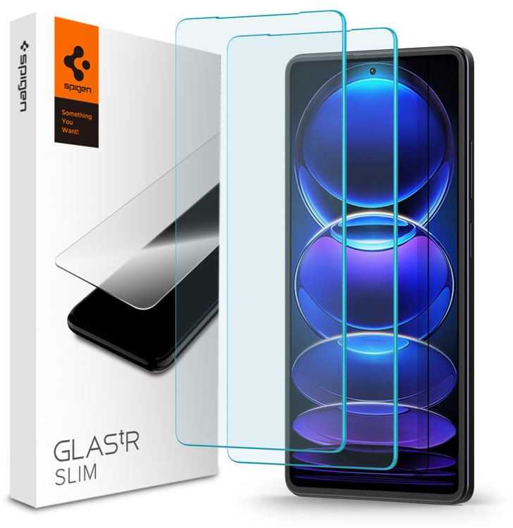 Spigen Glas.TR Slim 2 vnt. - Apsauginis stiklas skirtas Xiaomi Redmi Note 12 Pro 5G/12 Pro+ 5G/POCO X5 Pro 5G