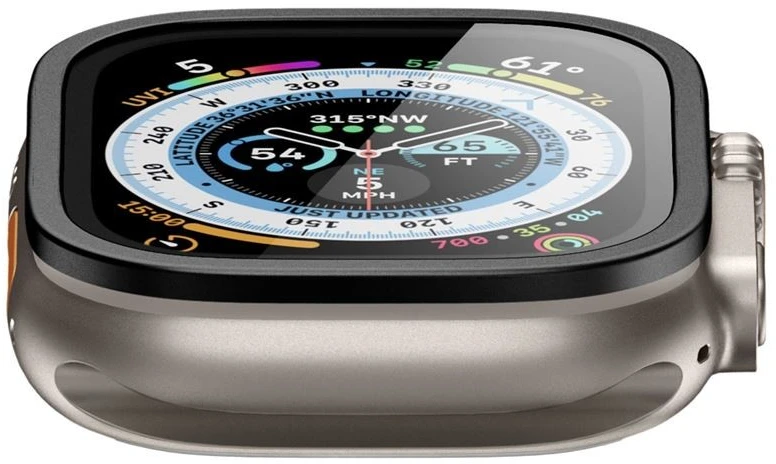 Spigen Glass tR Slim Pro 1 vnt., juodas - Apple Watch Ultra 2/Ultra 49 mm