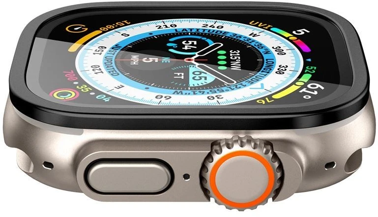 Spigen Glass tR Slim Pro 1 vnt., juodas - Apple Watch Ultra 2/Ultra 49 mm
