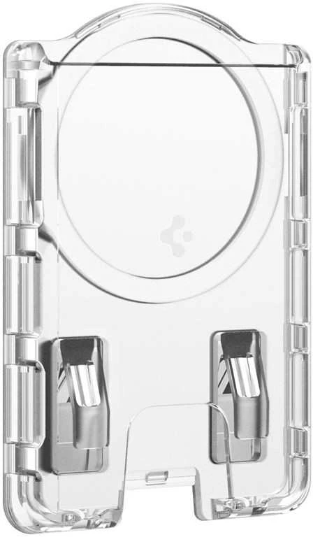 Dėklas Spigen itin hibridinė „MagSafe“ piniginė, krištolo skaidrumo – „Samsung Galaxy S25“ serija