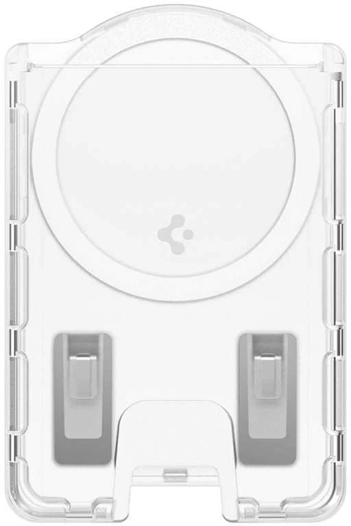 Dėklas Spigen itin hibridinė „MagSafe“ piniginė, krištolo skaidrumo – „Samsung Galaxy S25“ serija