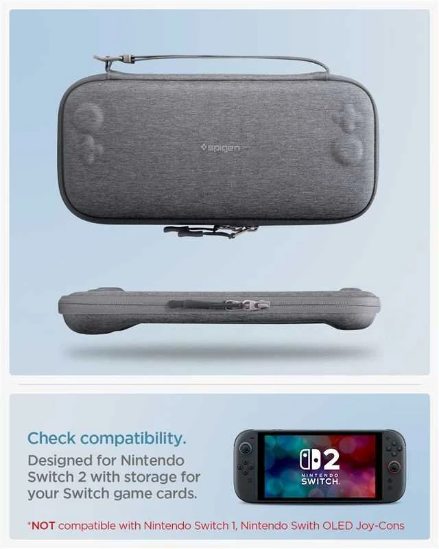 Dėklas Spigen Klasden 2 Pouch, charcoal pilka - Nintendo Switch 2