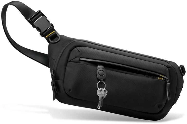 Spigen Klasden Sling Bag, juodos spalvos