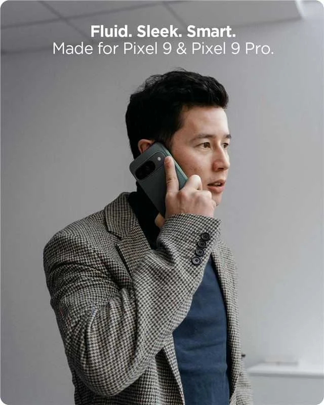Spigen Liquid Air – dėklas skirtas Google Pixel 9 / 9 Pro Abyss Žalias