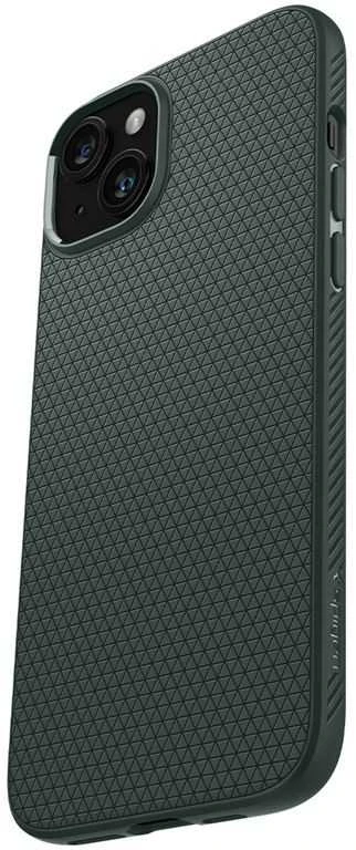Dėklas Spigen Liquid Air, abyss žalias – Apple iPhone 15