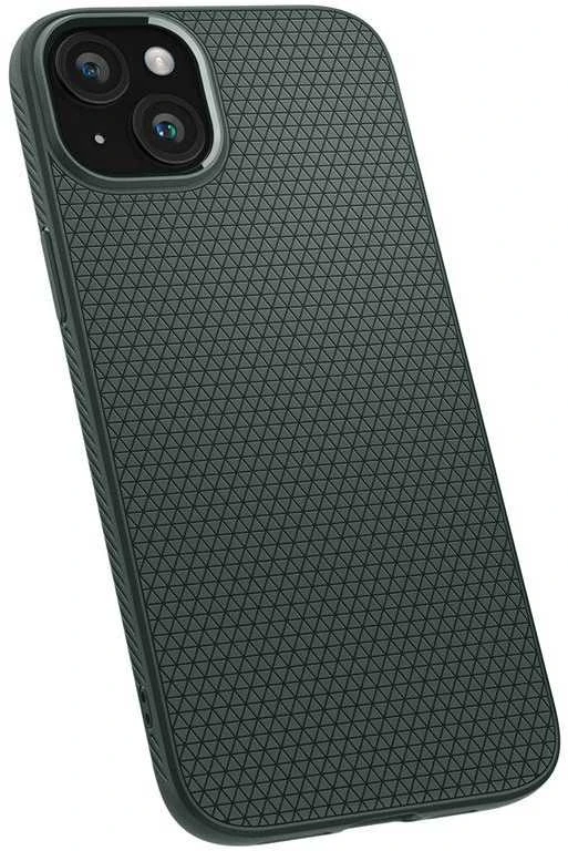 Dėklas Spigen Liquid Air, abyss žalias – Apple iPhone 15
