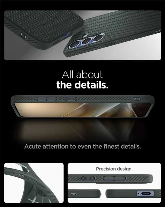 Dėklas Spigen Liquid Air Galaxy S25 abyss žalias