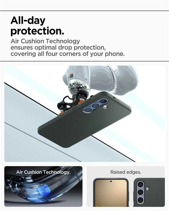 Dėklas Spigen Liquid Air Galaxy S25 abyss žalias