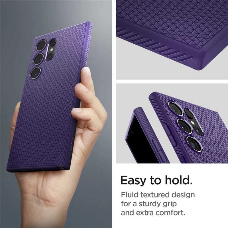 Spigen Liquid Air dėklas skirtas Samsung Galaxy S24 Ultra, spalva - Deep Purple
