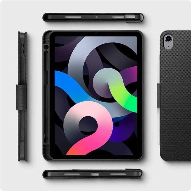 Spigen Liquid Air Folio, juodas - iPad Air 10.9" (2022/2020)/11" 2024/2025