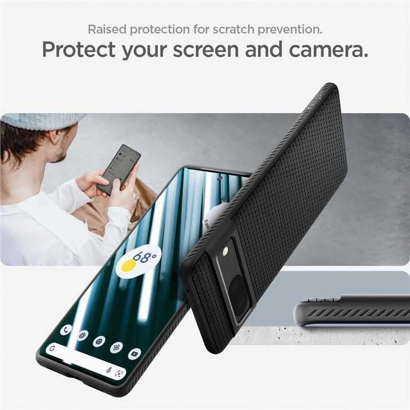Spigen Liquid Air dėklas skirtas Google Pixel 7, spalva - Matte Black