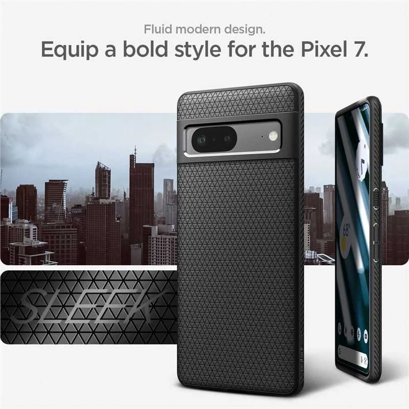 Spigen Liquid Air dėklas skirtas Google Pixel 7, spalva - Matte Black