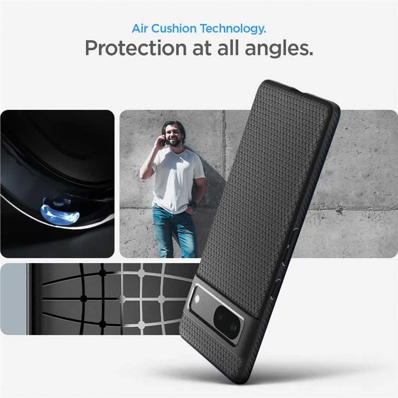 Spigen Liquid Air dėklas skirtas Google Pixel 7, spalva - Matte Black