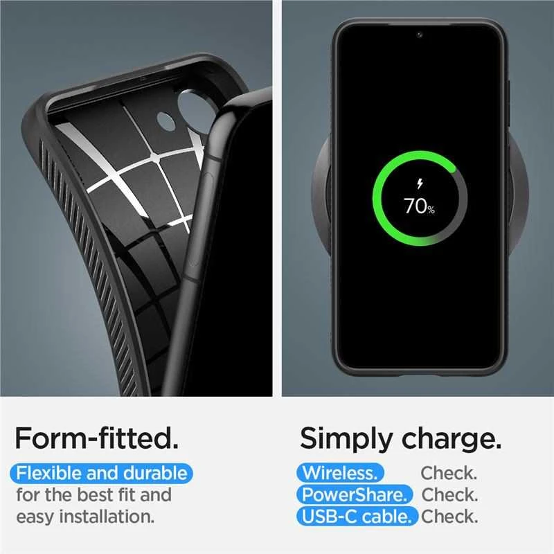 Spigen Liquid Air dėklas skirtas Samsung Galaxy S23, spalva - Matte Black
