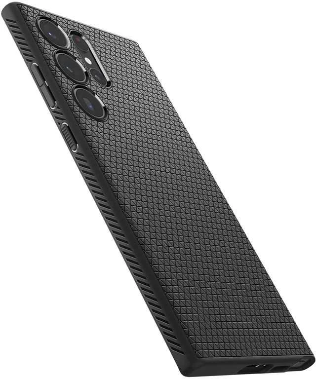 Spigen Liquid Air dėklas skirtas Samsung Galaxy S23 Ultra, spalva - Matte Black