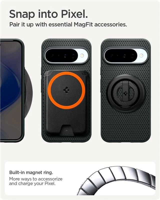 Spigen Liquid Air dėklas skirtas Google Pixel 10 / 10 Pro – žalios spalvos