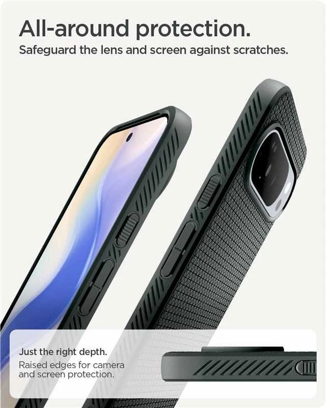 Dėklas Spigen Liquid Air Mag MagSafe Case for Google Pixel 10 Pro XL - Žalias