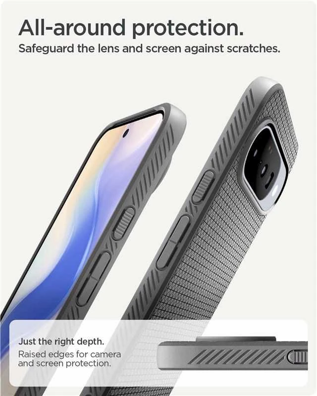 Spigen Liquid Air MagSafe dėklas skirtas Google Pixel 10 / 10 Pro – pilkos spalvos