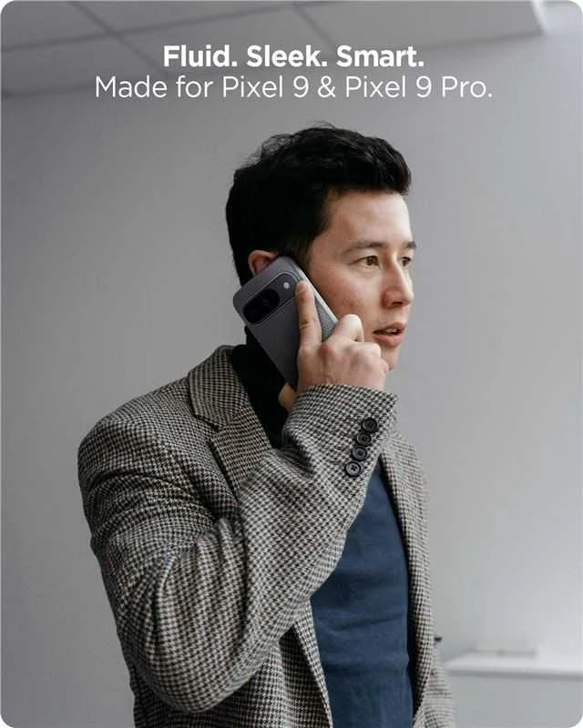 Spigen Liquid Air – dėklas skirtas Google Pixel 9 / 9 Pro Marble Pilkas