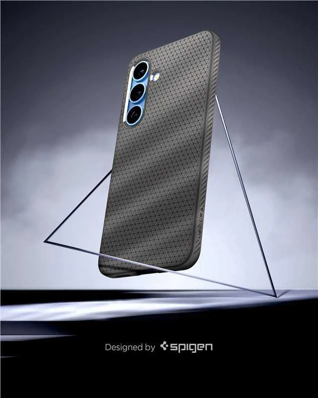 Spigen Liquid Air Samsung Galaxy S25 – dėklas telefonui pilkos spalvos