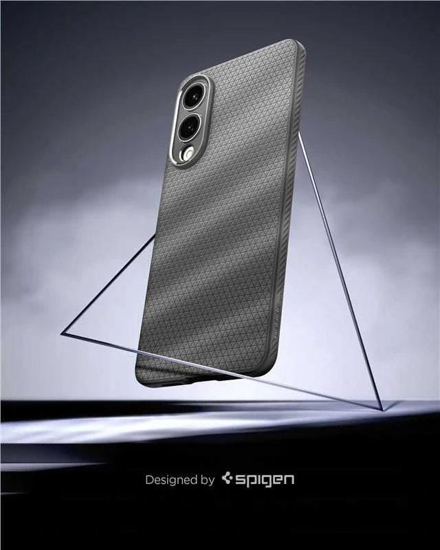Spigen Liquid Air dėklas skirtas Samsung Galaxy S25 Edge – pilkos spalvos