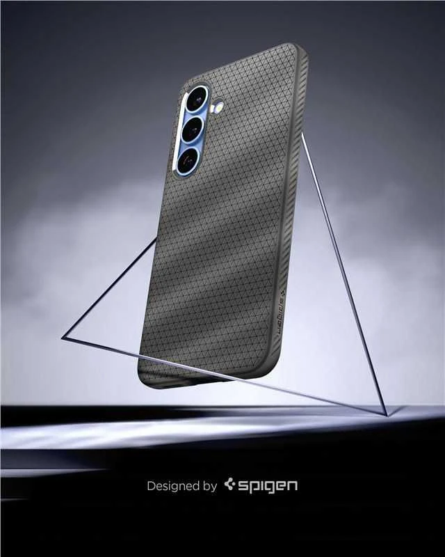 Spigen Liquid Air Samsung Galaxy S25 Plus – dėklas telefonui pilkos spalvos