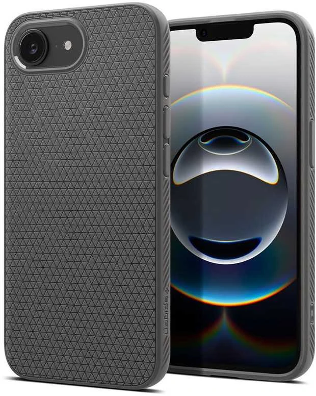 Dėklas Spigen Liquid Air, marmuro pilkumo - iPhone 16e