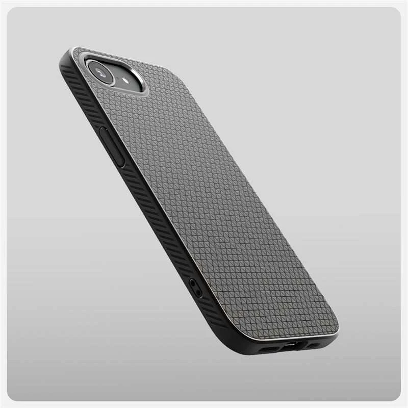 Dėklas Spigen Liquid Air, marmuro pilkumo - iPhone 16e