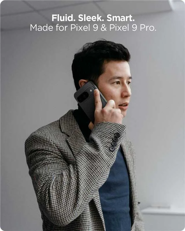Spigen Liquid Air – dėklas skirtas Google Pixel 9 / 9 Pro Matte Juodas